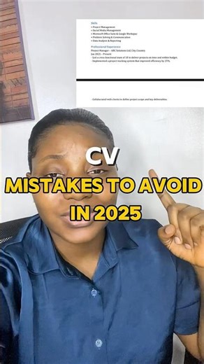 CV Mistakes to Avoid in 2025 #resumewriting #cvtips #shortvideo #cvformat