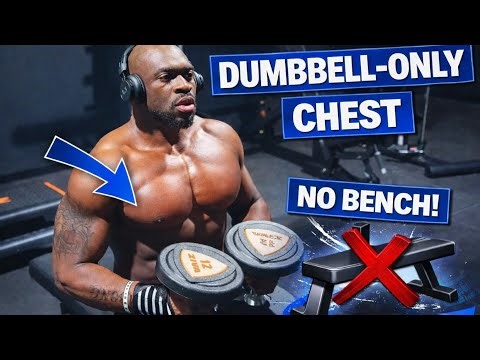DUMBBELL CHEST WORKOUT (NO BENCH!) | Home or Gym #DumbbellWorkout #ChestWorkout #NoBenchWorkout