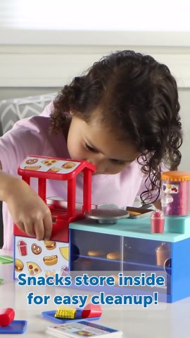 Learning Resources Mini Snack Shop Sorting Set, Play Food Shop, Role Play Store, Kids Kitchen Playset Accessories, Cooking Games, Fine Motor Skills, Toddler Toys, Girl and Boy Birthday Gift