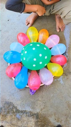 "Bursting 20 Super Colorful Water Balloons 🎈🌈 Insane Rainbow Explosion!"