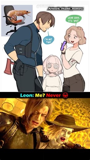 Leon: Me? Never... 😂 RE9