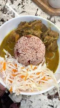 Curry Goat 🐐with Rice & Peas Yaad Style 🇯🇲 #currygoat #riceandpeas #jamaicanfood #jamaicanrecipes