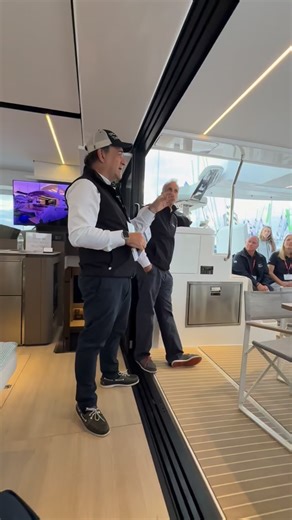 3K views · 104 reactions | A full day at the Annapolis Sailboat Show: the official press release of the Leopard 52 followed by a happy hour dedicated to our owners. 壟 #LeopardCatamarans | Leopard Catamarans | Facebook