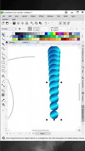 Blend Tool Desgin In Corel Draw | Corel Draw Tips And Tricks