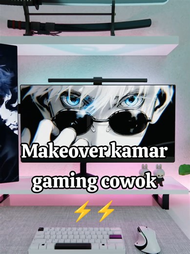 Makeover kamar ukuran 3x3 meter tema gaming🔥 Project : Makeover kamar Client : Mr.J Lokasi : Jakarta Barat #roommakeover #kamarcowok #kamargaming