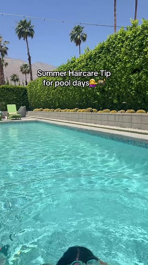 how to protect ur #hair from pool water💁‍♀️ #hairtips #healthyhair | Hair Tips