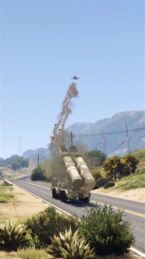 Defense System Bases On Ground Perfectly Target F_16 C Fighter Jet | GTA v
