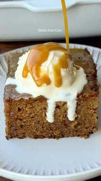 Sticky Date Cake #easyrecipes #ramadanrecipes #datecake #easydessert