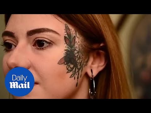Tattoo artist gets her face inked so she couldn't get a normal job