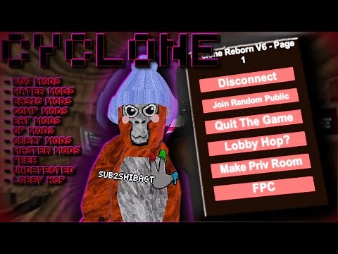 IS THIS THE NEW BEST FREE MOD MENU..? | CYCLONE V6.0 | GORILLA TAG MODS