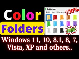 Color folders in Windows 11 | Change Folder Colour in Windows 10 | Colorize Folders in Windows 8, 11