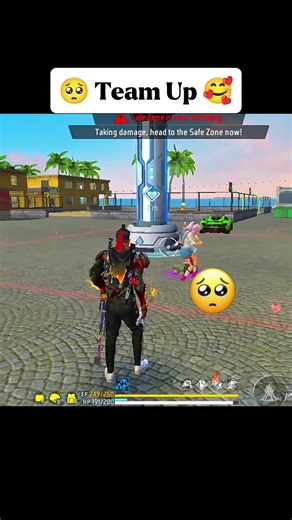 Old Team Up 🥰 with Random Girl 😍 #freefire #freefireclips #garenafreefire #shortsfeed