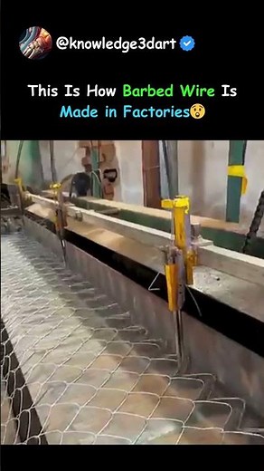 This Is How Barbed Wire Is Made in Factories😲