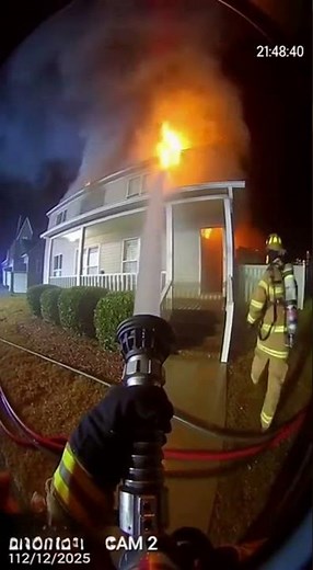 Hero Firefighter Helps put out Housefire