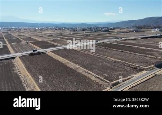 Aerial view of vast agricultural fields Stock Video Footage - Alamy