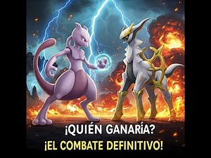 ARCEUS VS MEWTWO!! La batalla mas epica del universo Pokemon