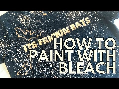 Bleach Painting with Stencils: Create Stunning Shirt Designs!
