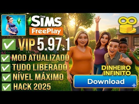 The Sims FreePlay Mod Dinheiro Infinito v. 5.97.1, Level 55, Tudo Liberado, Mod Atualizado 2025