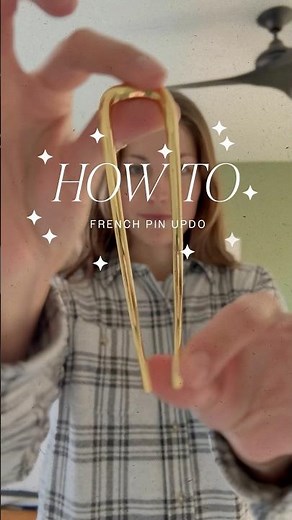 How to use a French pin to create an elegant French twist updo. #hairtutorial #frenchhairpin