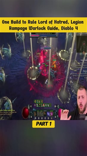 One Build to Rule Lord of Hatred, Legion Rampage Warlock Guide, Diablo 4. Part 1. #diablo4 #guide #game