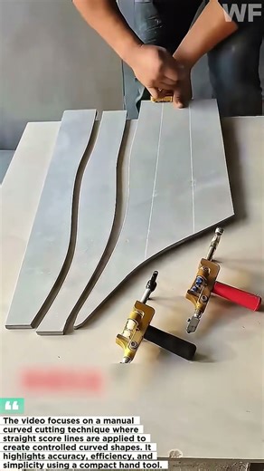 Smart Curved Cutting Technique Using a Manual Tile Cutter | Precision Without Electricity