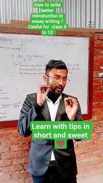How to Write Better Introduction in Essay Writing ? Learn with TIPS |#essaywriting #writemyessay