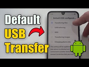 How to Make USB Transferring Files Default on your Android Phone (Best Method)