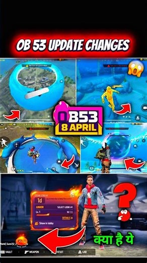 Free Fire OB53 Update 🔥 All Changes & New Features Revealed #shortsfeed #shorts