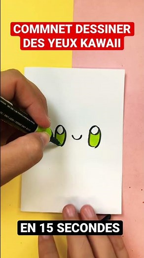 COMMENT DESSINER DES YEUX KAWAII en 15 secondes