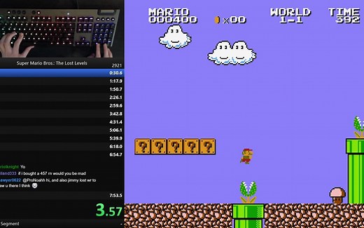 【世界纪录刷新】超级马里奥2代 The Lost Levels Any% 速通 7分52.721