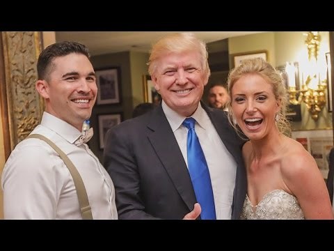 President Donald Trump Makes Surprise Appearance At Couple's Wedding
