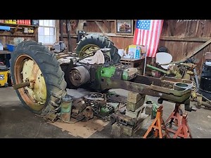 John Deere 60 Teardown - Part 1: Front Axle, Steering, Radiator, Intake/Exhaust, & Fanshaft Removed