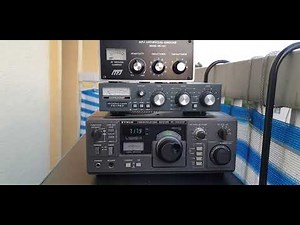 MFJ-931 Artificial Ground Box Test on Trio R-1000, FC-767 Tuner with Telescopic Ant on my Balcony