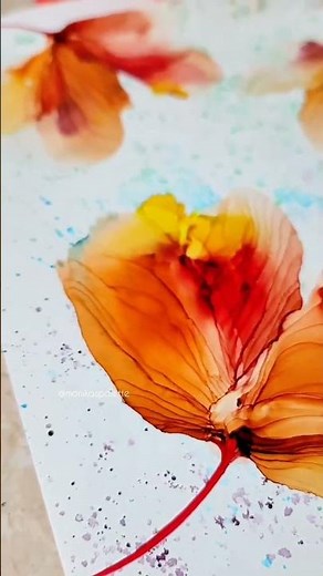 Floral Alcohol Ink Artwork | How To | Flowers | Tutorial