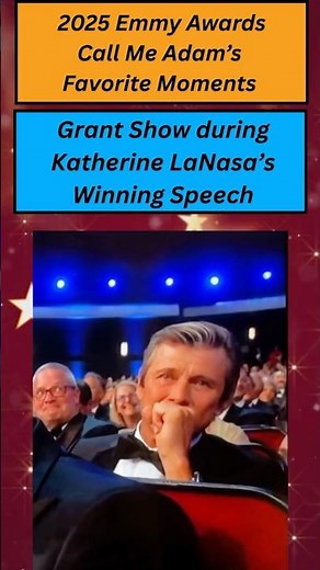 Grant Show - Tearing Up at the 2025 Prime Time Emmy Awards