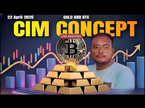 GOLD & BITCOIN | LIQUIDITY SWEEP & MARKET STRUCTURE LIVE ANALYSIS | 22 Apr | DAY 22 | The YSK Trader