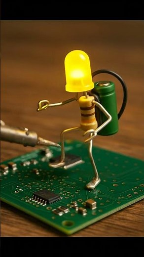 Cuando un LED aprende electrónica y se vuelve técnico en PCB!