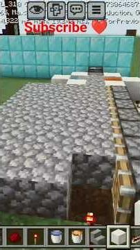 How to make a simple cobblestone generator in minecraft please subscribe ❤️
