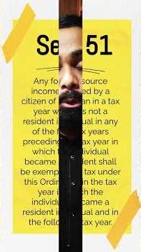 Self-Remitted Foreign Funds are Tax Exempt under Section 1114| Taxation of returning Expatriates