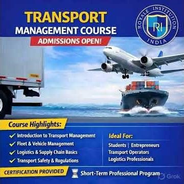Transport Management Course Online