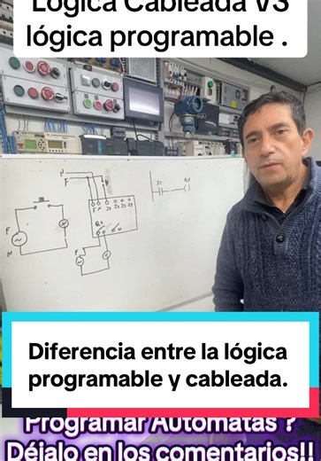Diferencias entre la lógica cableada y la lógica programable . #plc #electricidad #programming #profearmando