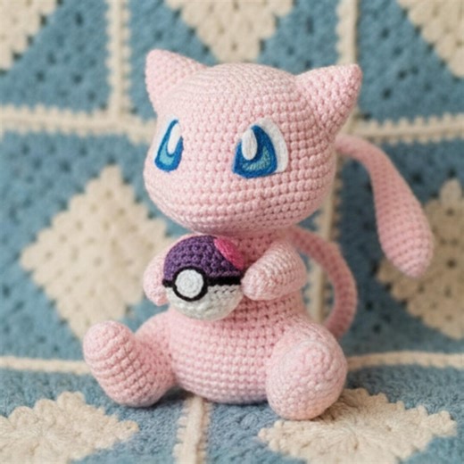 Mew Crochet Pattern, Mew Amigurumi Pattern, Cat Crochet Pattern, Teddy Bear Pattern, Digital Download, Crochet Keychain - Etsy