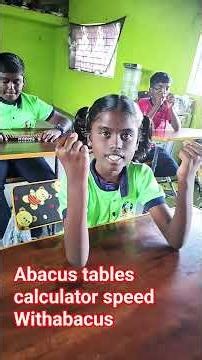 abacus@ additions and subtraction tables #education #abacus with abacus calculationabacus