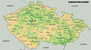 Republica Checa Mapa Politico