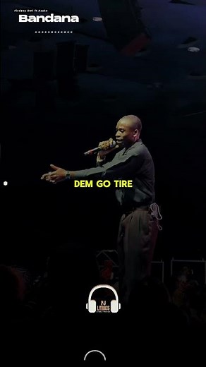 Fireboy Dml ft Asake- Bandana(Lyrics Video)🥰🎶 #foryou #lyrics #afrobeats