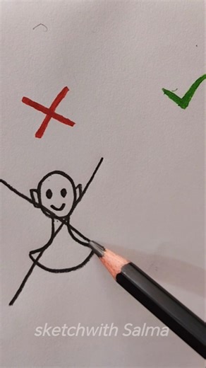 How to draw Head (Right & Wrong) #drawing #art #shorts #howtodraw #tutorial #head