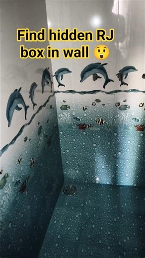 Find hidden RJ box in wall 😲 #wiring #electrical #homewiring #interiordesign #lampwiring