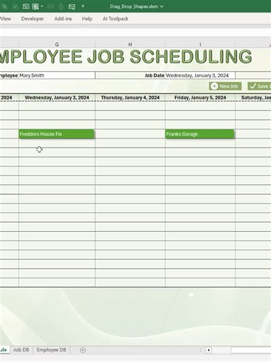 🧩 Learn how to drag & drop shapes in Excel like real software — build visual schedules, planners, and layouts from scratch. Watch the full training and download your free workbook to start designing smarter, more visual Excel tools today. ✨📊 #ExcelForFreelancers #ExcelVBA #DragAndDrop #ExcelUI #ExcelProjects