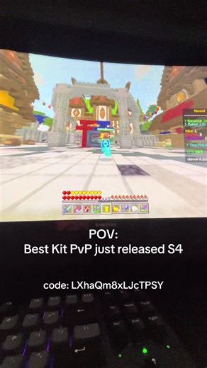 realm code: LXhaQm8xLJcTPSY #realm #kitpvp #minecraftpvp #bedrock #server
