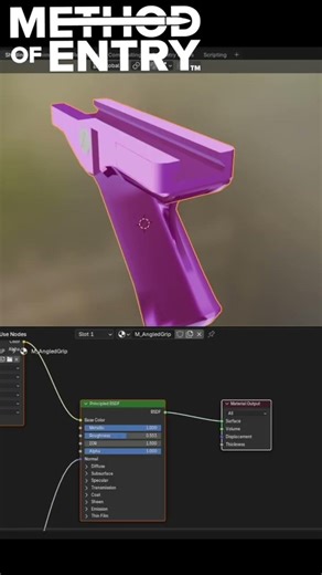 Making Custom Attachments for our FPS Game - Method of Entry #gamedev #3dmodeling #devlog